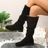 Fashion Ladies Western Boots  New Platform Women's Knee High Boots Fashion Outdoor Casual Cowboy Long Boots Botas De Mujer