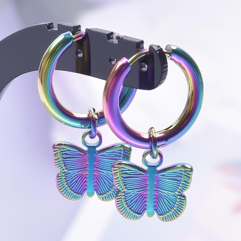 High Quality Aretes Stainless Steel Earrings For Women Men Punk Accessories Ear Piercing Fashion Kpop Jewelry Pendientes Mujer