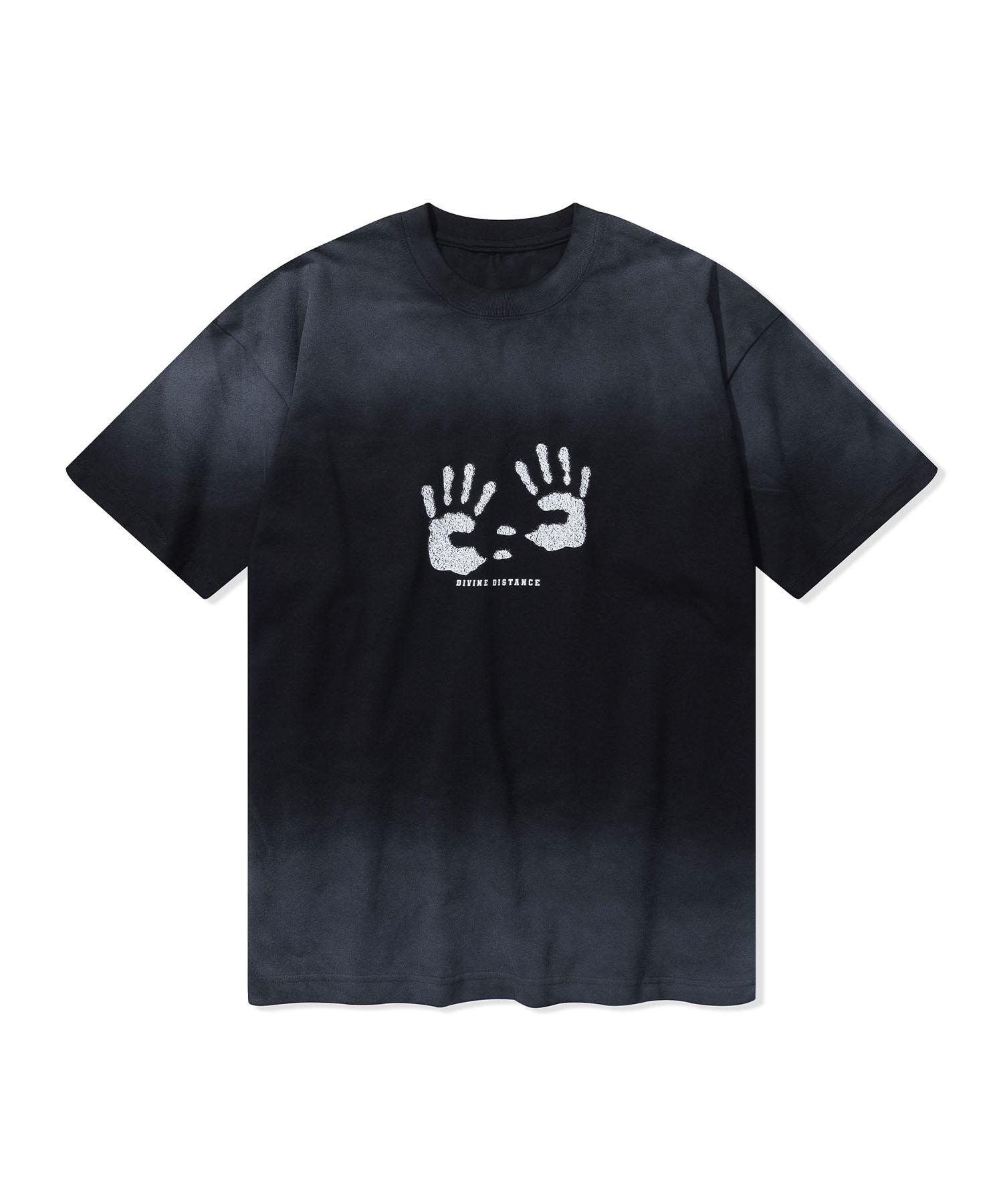 Divine Distance Blur Palm Spray T-Shirt [Black] L