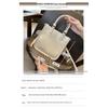 2026 Spring/Summer Women's Genuine Leather Crossbody Tote - Single-Shoulder Square Handheld Commuter Bag