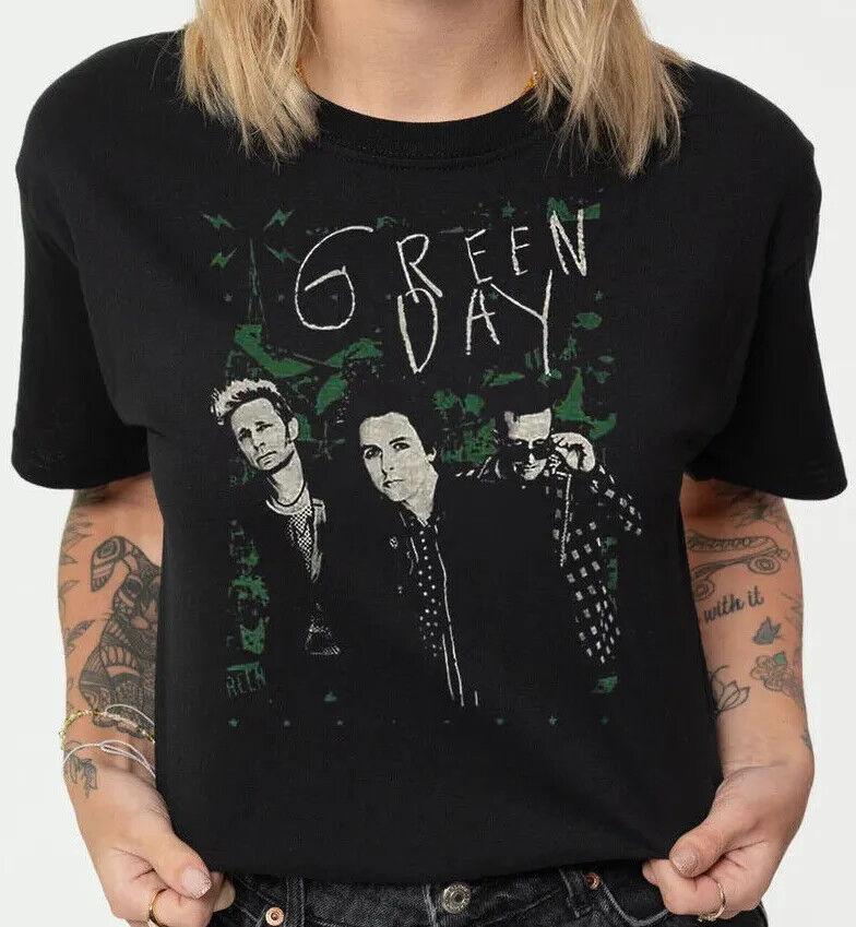 Green Day Lean Band Shot T-Shirt Rock Band Unisex T-Shirt S