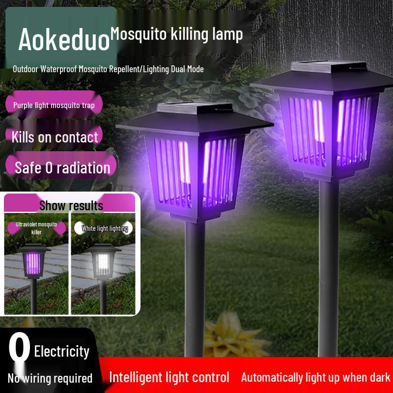 Aokeduo Outdoor Solar Mosquito Killer Lamp