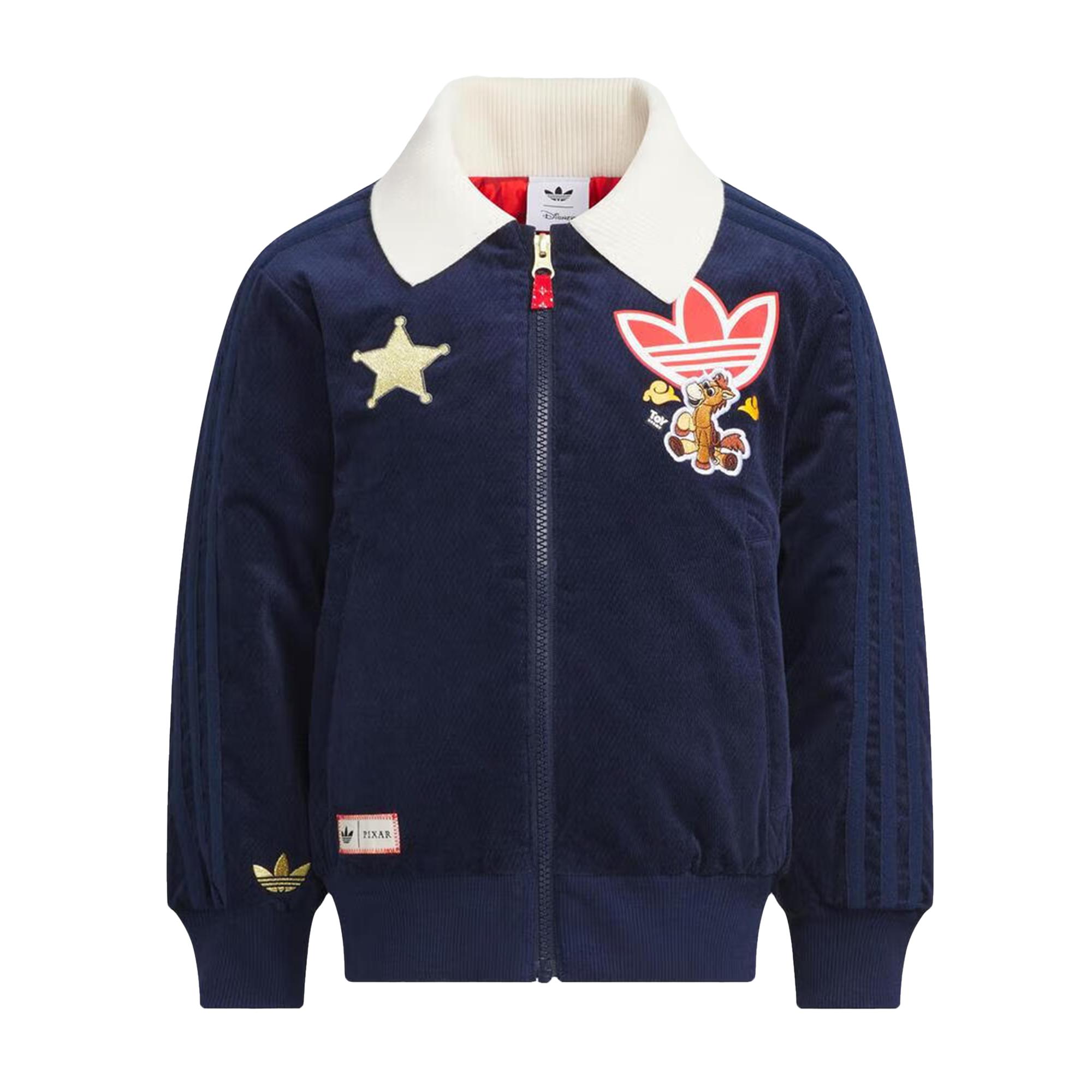 

Adidas Originals X Disney Коллаборация Хлопковая куртка Осень/Зима 25 История игрушек Удобная Теплая Повседневная Мода Длинный рукав Дети Детские куртки KS3170 116