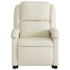 Recliner with Rising Assistance Cream Artificial Leather