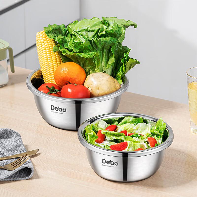 Debo Stainless Steel Basin & Sieve Set
