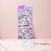 Kawaii KT My Melody Clown Fish 3d Relief Crystal Sticker Diy Mobile Phone Decor Sticker Student Hand Account Stickers Stationery