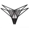 Sex Underwear Sexy Temptation Sex Panties Women's Beautiful Buttocks Tulle Embroidered Pearl Perspective Pure Desire Hot Thong