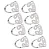 8Pcs Guitar Finger Picks Adjustable Hollow Stainless Steel Musical Instrument AccessoriesSilver