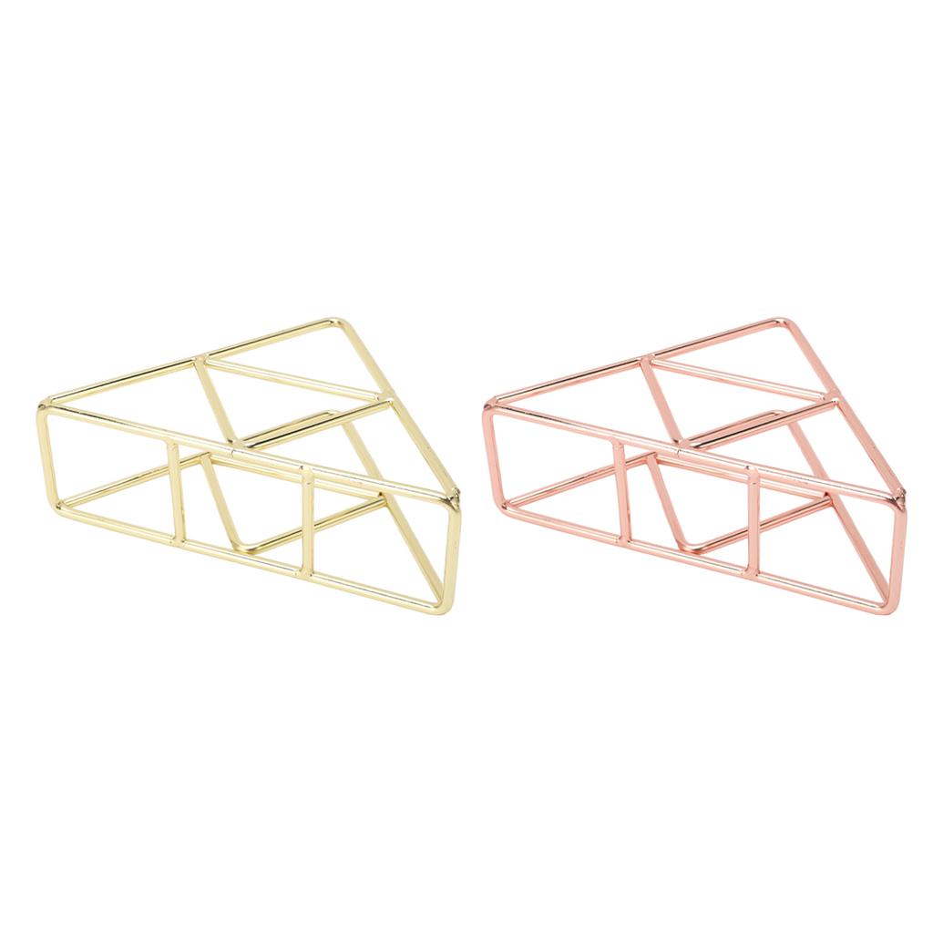 Napkin Holder Fashion Thickened Widened Triangular Freestanding Metal Wrought Iron Vertical Tissue H