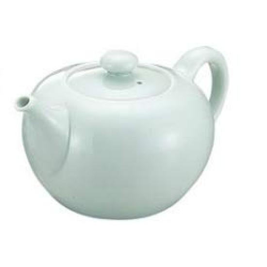 Kanda KD Teapot, White Porcelain, 360cc, Chinese Tea, White-Green, 468119