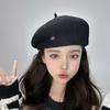 Y2K Octagonal Hat Korean Style Painter Hat Temperament Pleated Beret  Streetwear