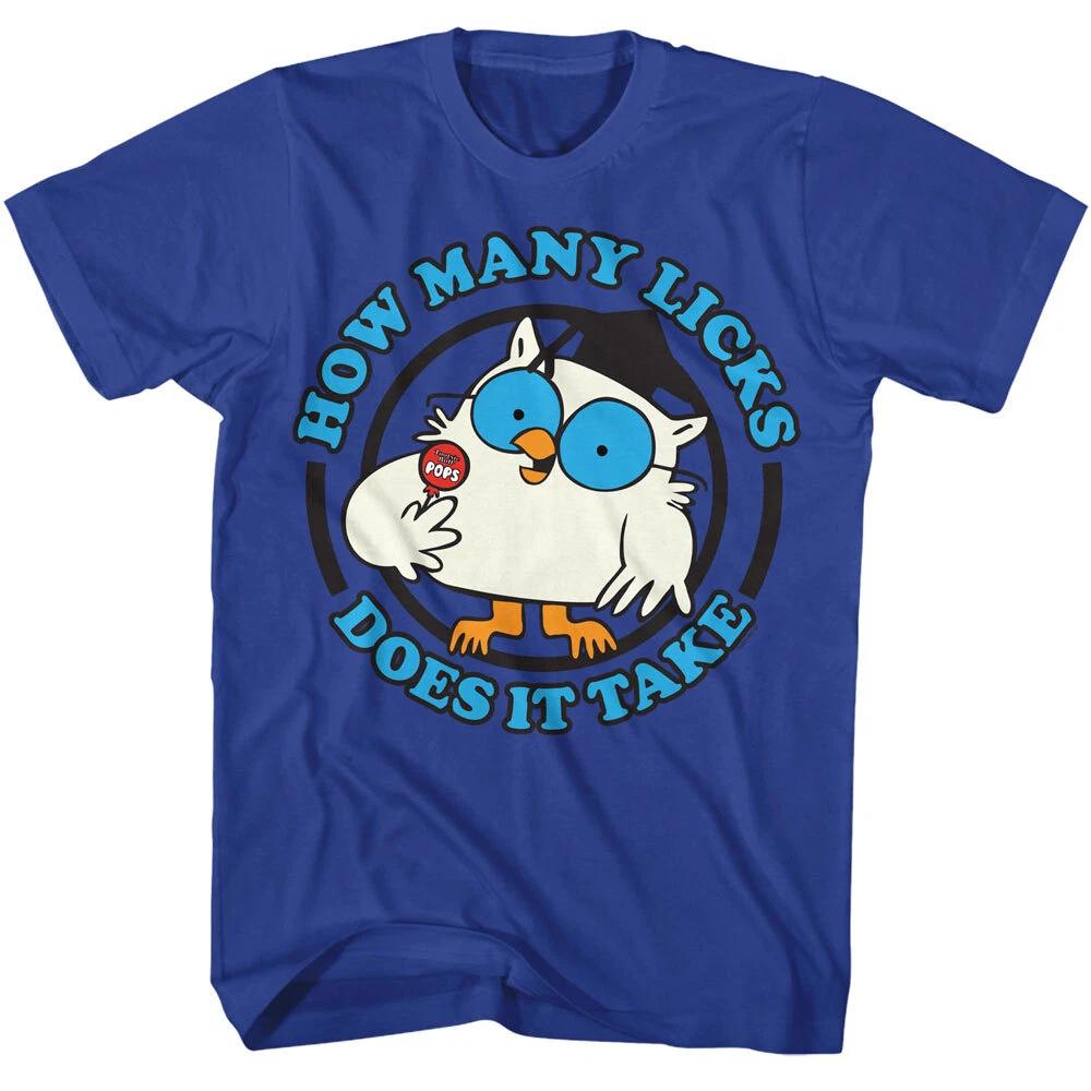 Mr Owl How Many Licks Does It Take Tootsie Roll Tootsie Pops Men s T Shirt S