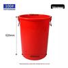 Large Capacity Thick Round Plastic Trash Can for Commercial Kitchens, Catering, Classrooms, Hotels, and Sanitation