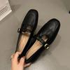 Fashion Women Loafers Ballet Dance Buckle Shoes Slip On Cross Strap Black Flat Low Heels Autumn Spring Dress Mary Jane Pumps