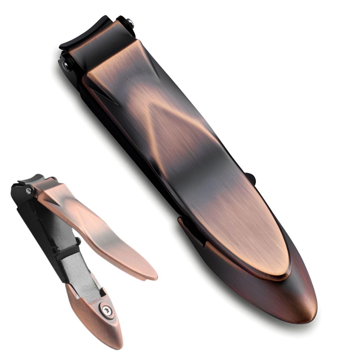 

Kouizam Nail Nail and Nippers for Sharpening Hard Thick Ingrown and Suitable for and Prevents Ingrown Easy to Stainless Easy to and Compact Clippers, бронзовый