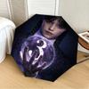 1pc Wednesday Automatic Folding Umbrella, Portable Collapsible Design, Casual Outdoor Accessory L1127090