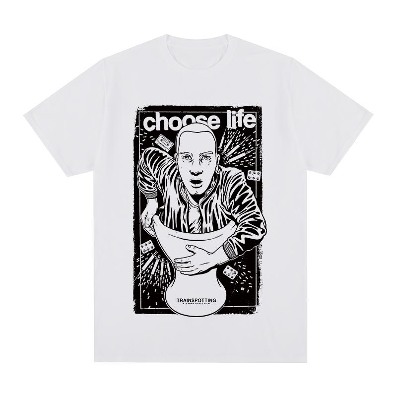 Trainspotting Movie Retro Design British Popular Streetwear Casual Tshirt Cotton Unisex T Shirt New Tee Tshirt Unisexs Tops