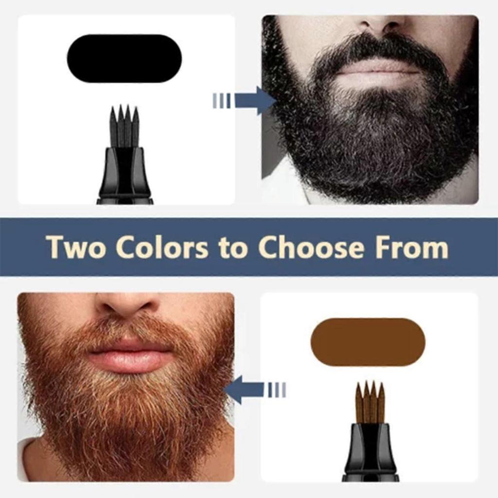 Beard Filler Pen - Waterproof, Long-Lasting, Easy-to-Use for a Perfect Beard Look