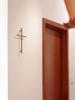 Chasing Light Wandanhänger Kreuz Schwarznuss 300*185mm Kirchen Dekoration Jesus Christus Kruzifix Haus und Dekoration Holzkreuz