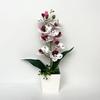 Mehrblütige Künstliche Orchidee Topfpflanzen Phalaenopsis Bonsai Wohnzimmer Ornamente