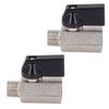 2 Piezas Mini Válvula de Bola de Latón Pequeña DN8 G14 Rosca Macho Hembra Electrochapada Chorro de Arena