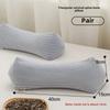 Pure Cotton Three-dimensional Triangular Striped Buckwheat Pillow Full Buckwheat Hull Filling To Protect Cervical Spine