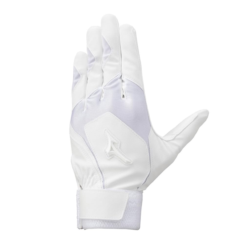 MIZUNO Batting High School Baseball Rules Models 1ejeh02210 1ejeh02290 White x L Gloves, Hand-Held, Compliant, (10 White, (26-27cm))