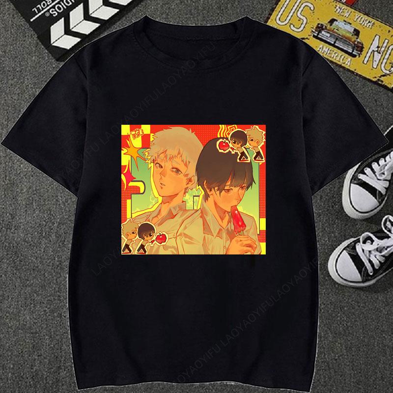 The Summer Hikaru Died Graphic T Shirts Tome Hikaru Yoshiki Anime Shirt Cheap Material Polyester Crewneck Casual Youth Unisexs