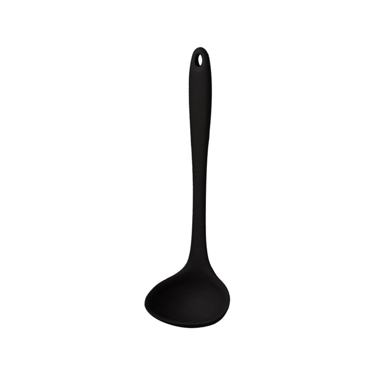 

Heat Resistant Cooking Dinnerware Non-stick Silicone Scoop Tableware Soup Ladle Serving Spoon чёрный