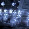 Snowflake Christmas LED Lights String Garland  Christmas Decoration Navidad  Year Decorative Holiday Fairy Light