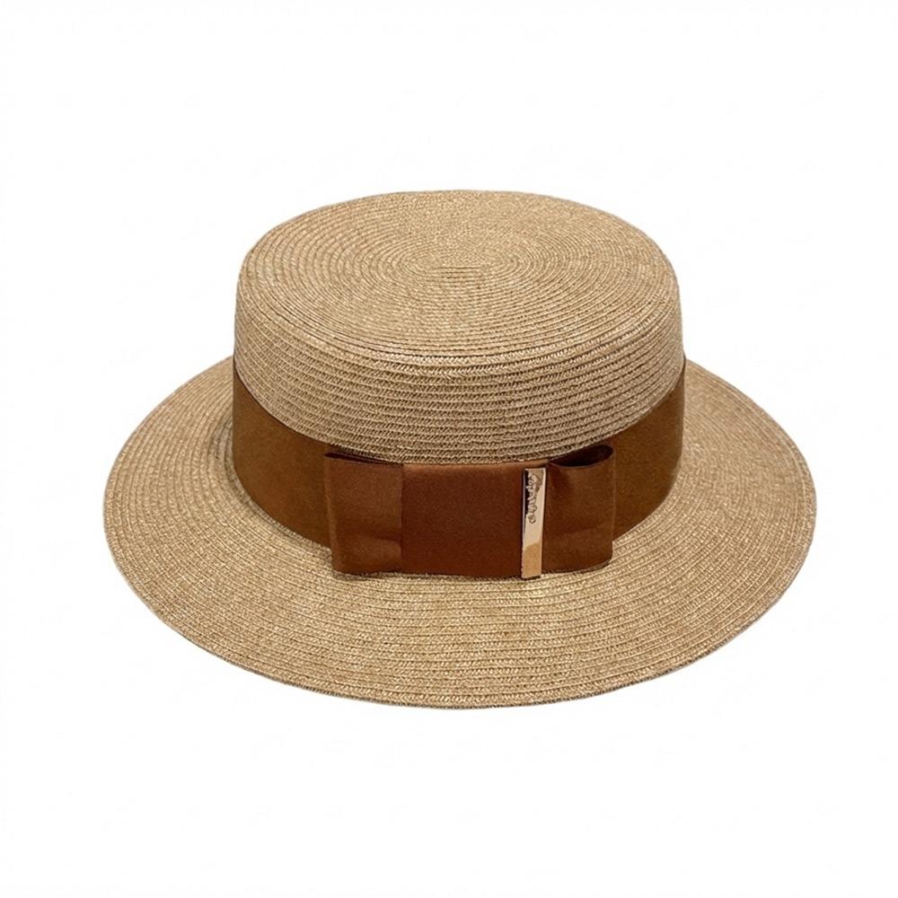 Style Accessory Satin Bow Ladies Sun Hat Wide Brim Sun Protection Sun Protection Hat Elegant Beach Hat Outdoor Activities кофейный