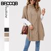 Women's Fashion Casual Solid Color Print Autumn Winter Loose Sweaters