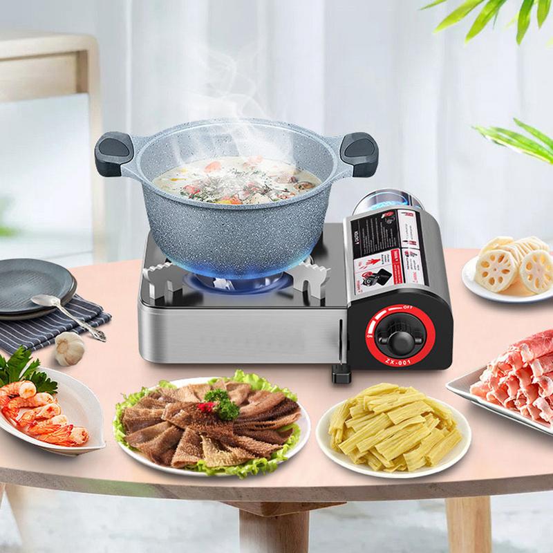 Sobă cu casetă Sobă cu aprindere electronică Sobă multifuncțională de exterior Materiale pentru picnic pentru camping Sobă practică cu casetă