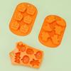 Halloween Scary Pumpkin Silicone Mold Ghost Hat Skull Ice Cube Chocolate Food Baking Tray Mold Cookie Biscuit Cake Baking Mold