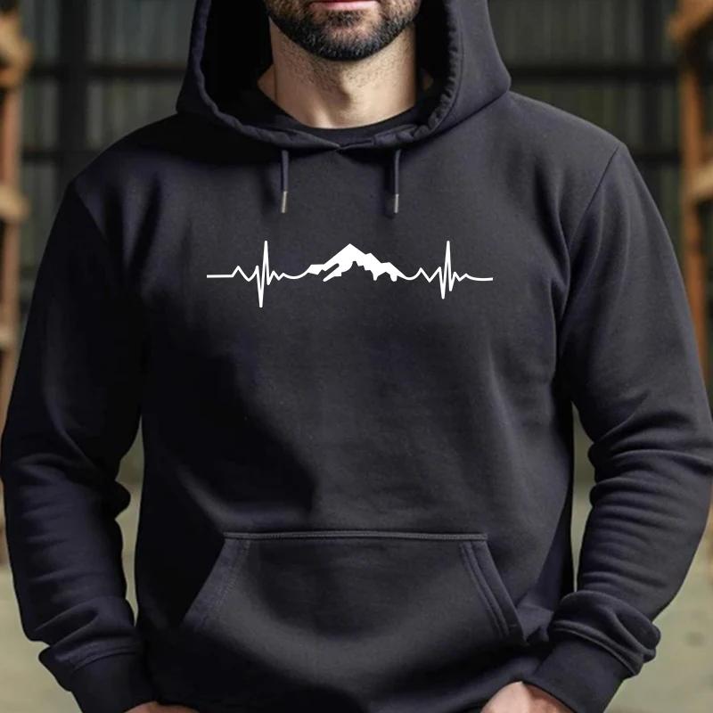 2025 Fashion Hoodies for Men High Quality Hooded Long Sleevd Sweatshirts All Season Daily Casual Sports Pullover Fitness Top