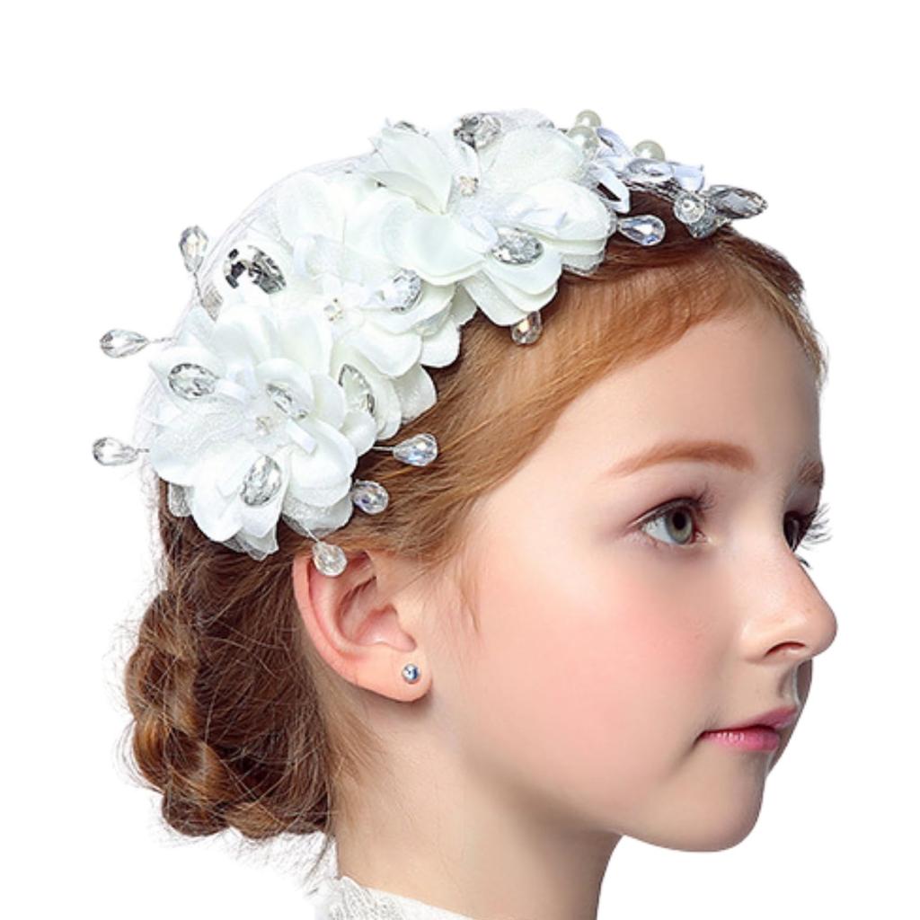 Hair Accessories Piano Recital Head Dress Girls Children Handmade Arrangement Hair Ornament [MajuMaju] (C) (PFD06)