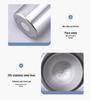 304 American-Style Wide Mouth Insulated Stainless Steel Sports Kettle, Double Wall, Large Capacity for Outdoor Cycling