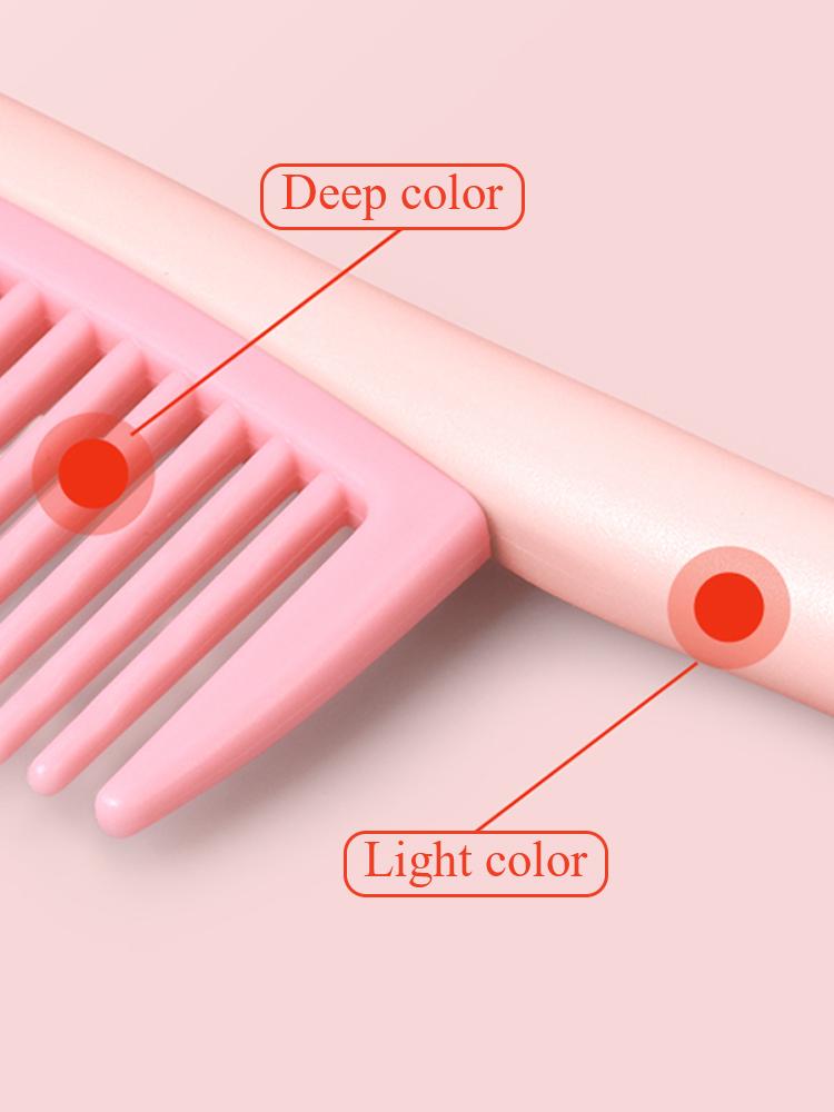 Cute Detangling Comb Anti-static Handle Hair Combs Head Massager Wide Tooth Comb for Hair Styling Tools Smooth Hair Comb