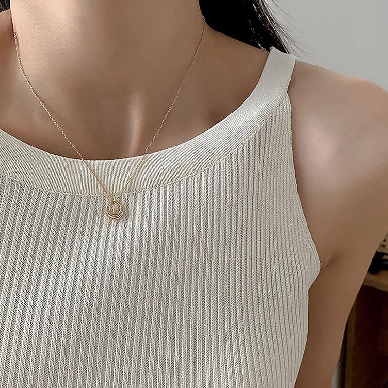 

Круглое ожерелье с подвеской для женщин, ювелирные изделия, банкет, вечеринка, пара, подарок, свадебное ожерелье