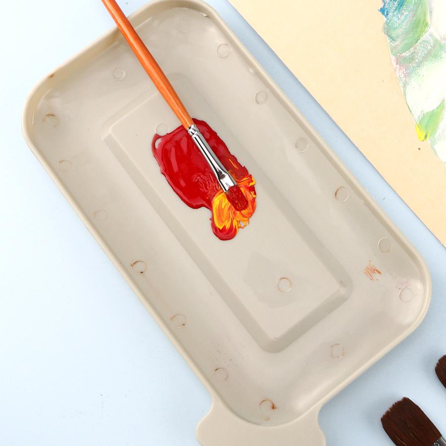 Portable 3-Piece Paint Set: Multifunctional Wash Bucket, Watercolor Gouache Palette, Color Mixing Box for Art Students