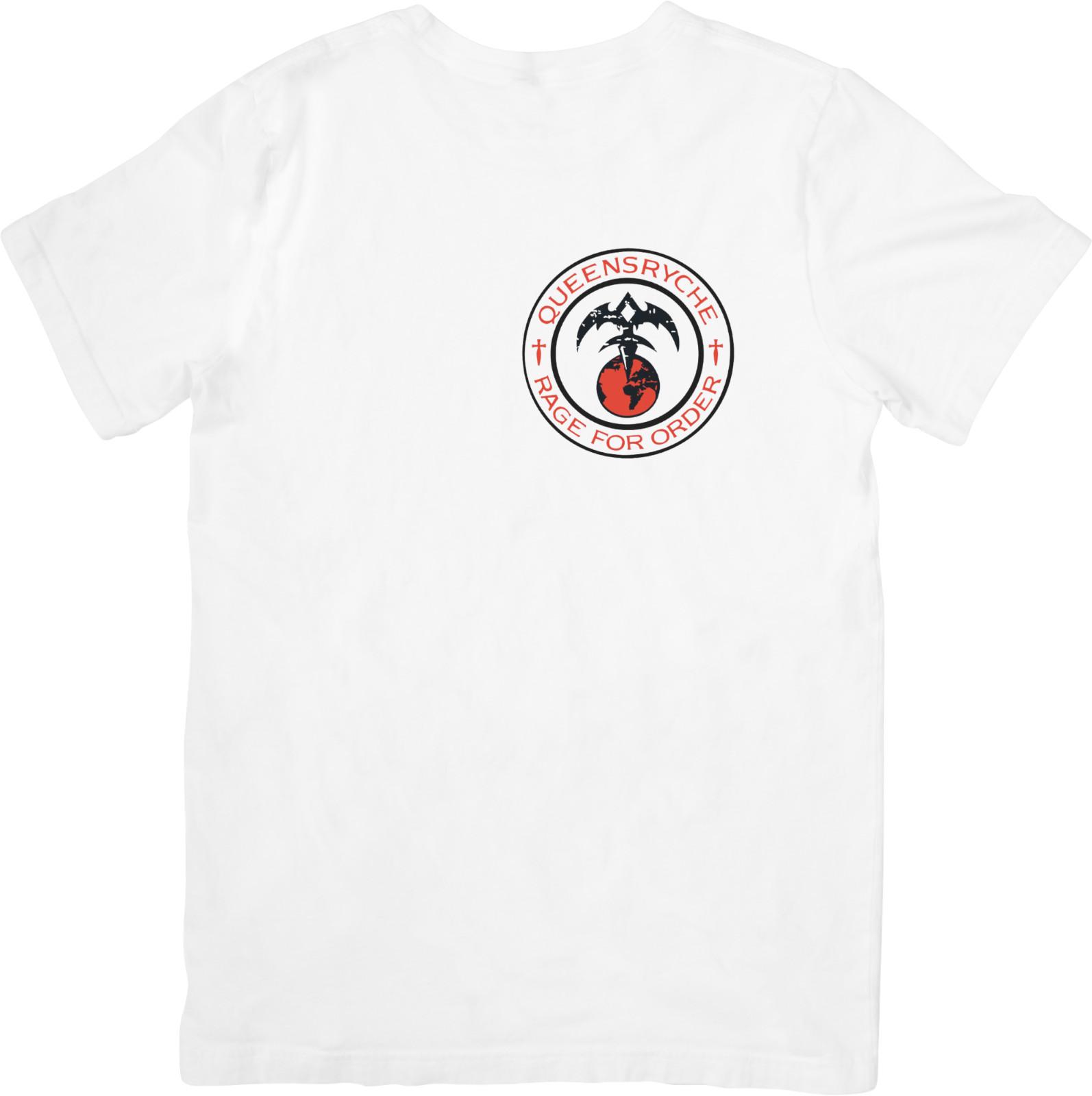 Queensryche Music Fit for Men  Women Quality Cotton T-Shirt White. S