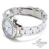 ANNE CLARK Ladies Chronograph Wristwatch Japan Movement White Shell Dial All-Stainless Steel Happy 7th Diamond Points