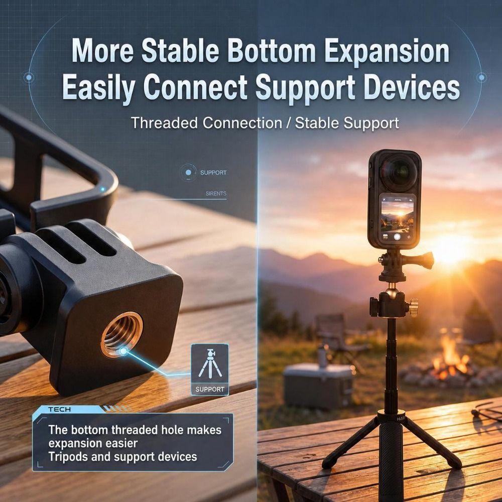 Open Frame Action Camera Cage Shock Resistant Camera Protective Frame for Insta 360 X6