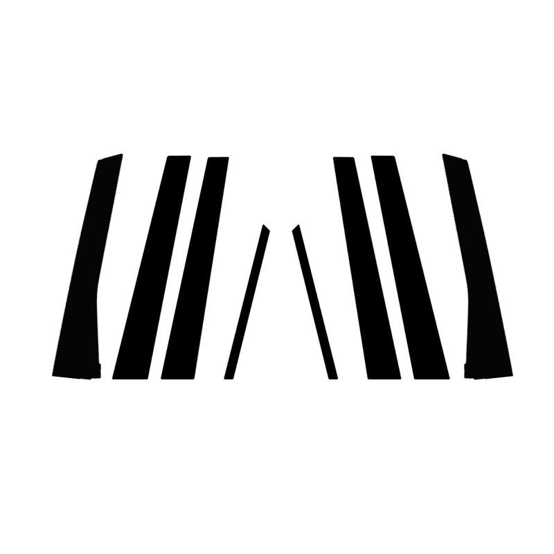 

Автомобильные стойки для Honda Stream RN6/7/8/9 2007-2012 2013 2014 глянцевые черные наклейки на обшивку двери, окна, аксессуары для авто стайлинга чёрный