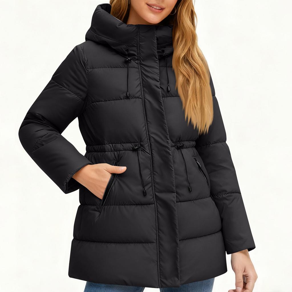 Women's Winter Warm Cotton Jacket Single Breasted Zipper Jacket