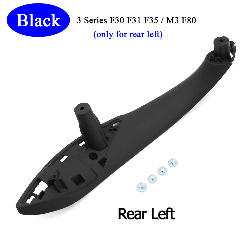 Car Accessories Interior Door Black Beige Left Right Pull Handle Trim Cover Replacement For BMW M3 M4 F30 F34 F36 F32 F33