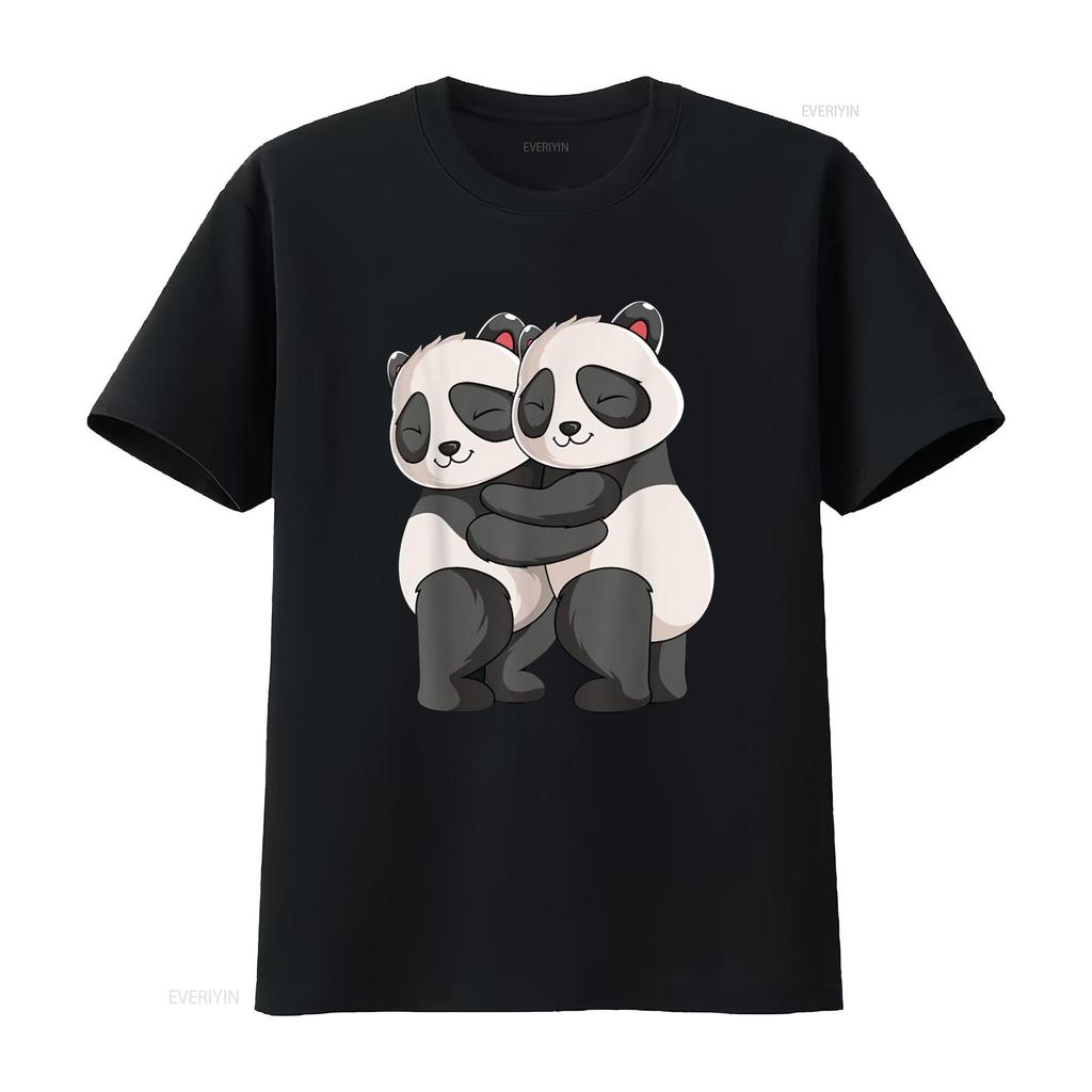 Panda Lover Kids Girls Women T Shirt vintage Washed Casual Top For Everyday Wear fashion graphic Versatile designer clothes