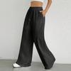 Women's Stylish Color High-waisted Baggy Wide-leg Pants With A Full-length Casual Straight-leg Pants