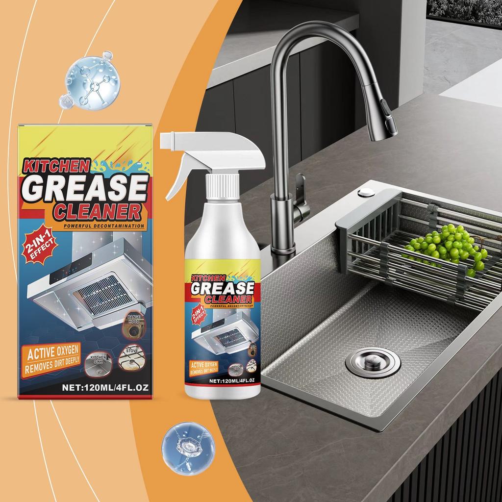 Agent de curățare a uleiului de bucătărie Agent de curățare a uleiului greu de uz casnic Agent de curățare spumă de decontaminare a aragazului de bucătărie 120 ml