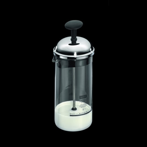 BODUM CHAMBORD Milk Frother, 80ml, Silver, for Coffee, Cappuccino, and Latte. Authentic, 1963-01.